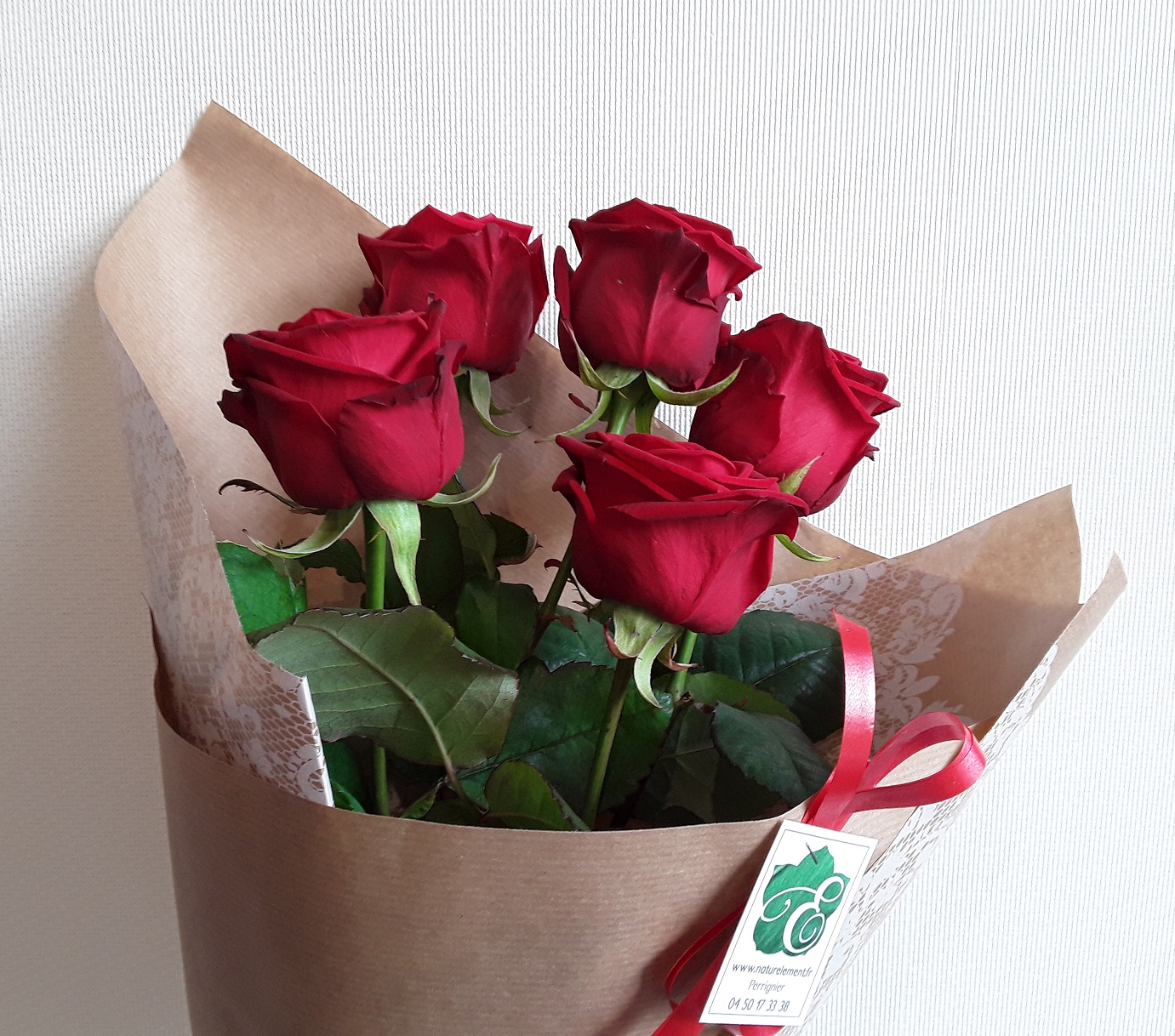 Bouquet de roses rouges – Naturélément