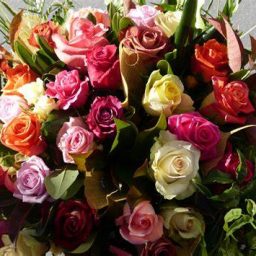 bouquet de roses variées